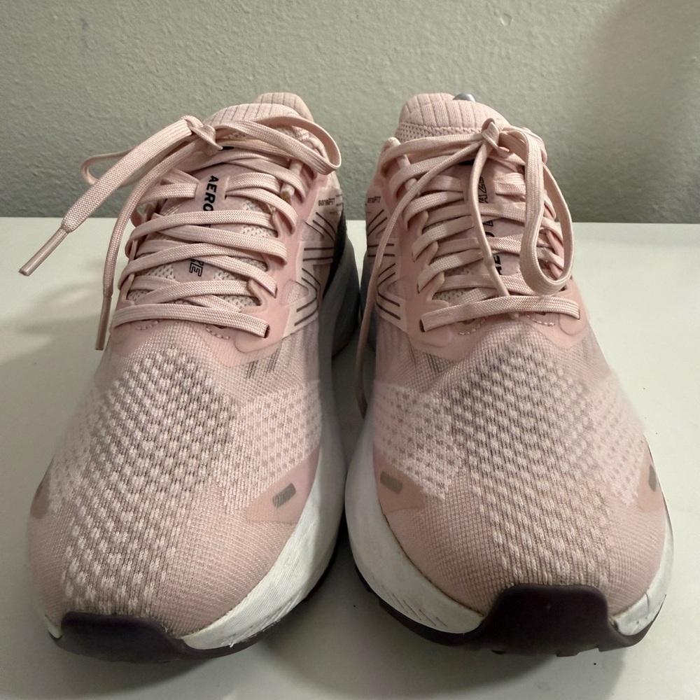 Salomon Aero blaze Women's Running Shoes - Pink and White - Picture 3 of 6